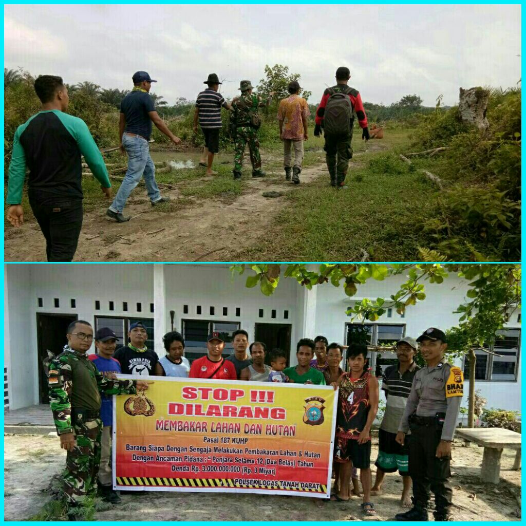 Babinsa Koramil Kuantan Hilir, Serma Edy Sastra Patroli Karhutla Di Desa Situgal.