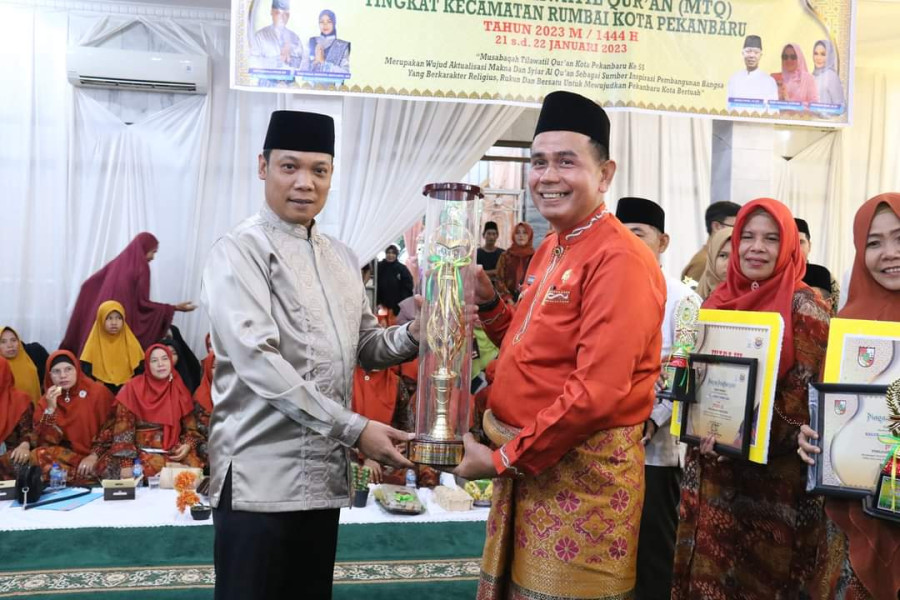 Tutup MTQ Kecamatan Rumbai, Pj Wali Kota: MTQ Ajang Syiarkan Islam