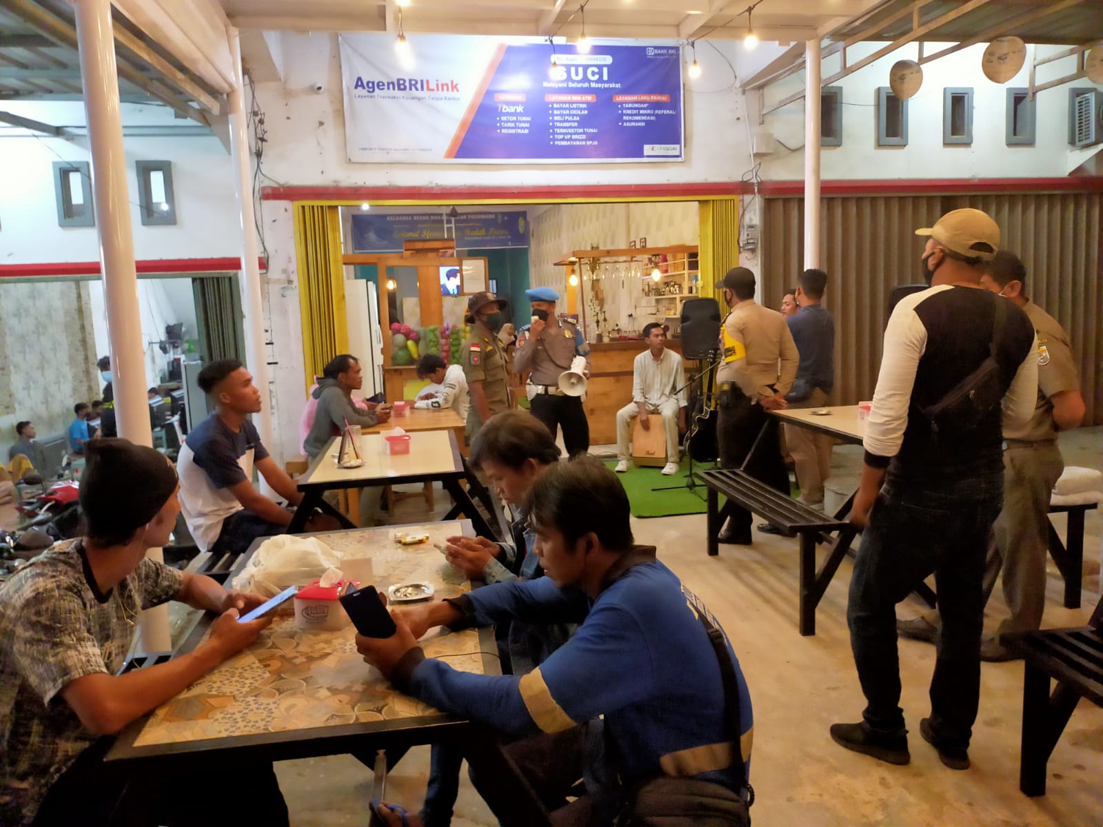 Pantau Prokes, Polsek Pangkalan Kuras Kembali Gelar Operasi Yustisi Malam