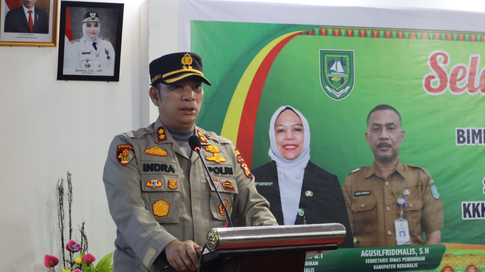 Kapolres Bengkalis Beri Arahan dalam Acara KKKS SD Se-Kecamatan Bengkalis Tahun 2022