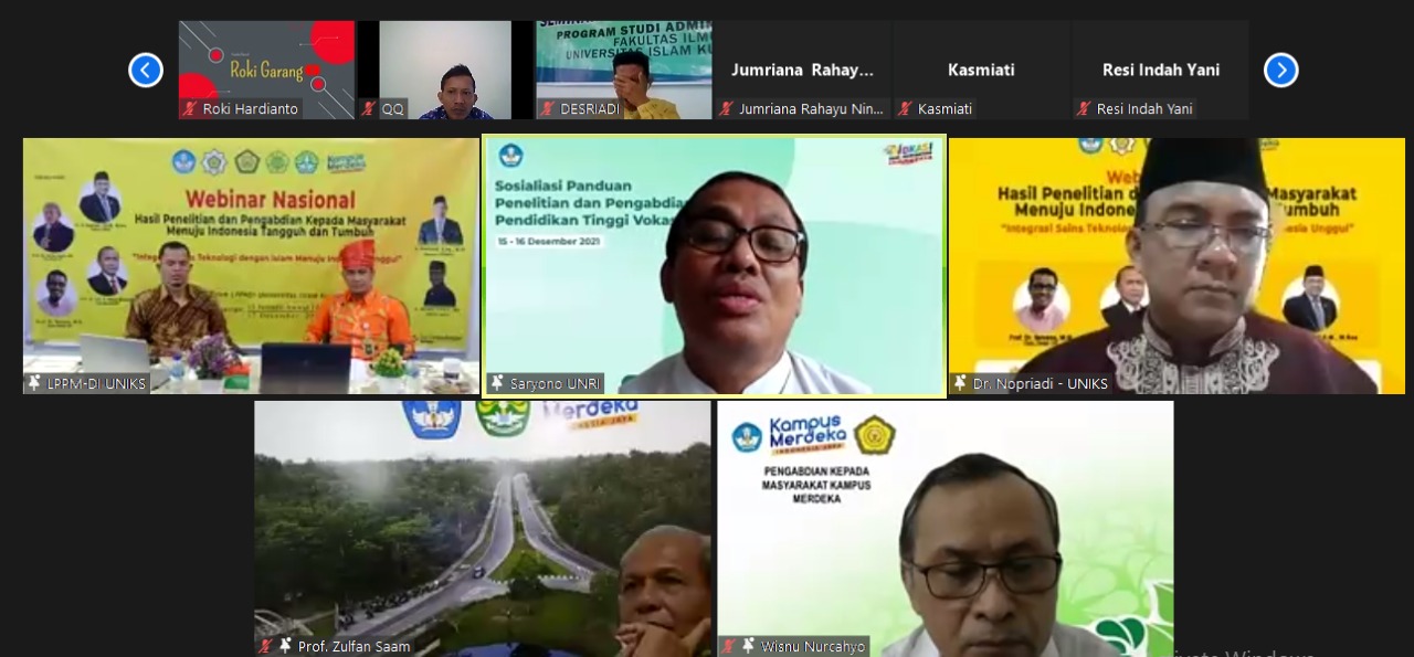 LPPMDI Taja Webinar Nasional Hadirkan Para Guru Besar Ke UNIKS