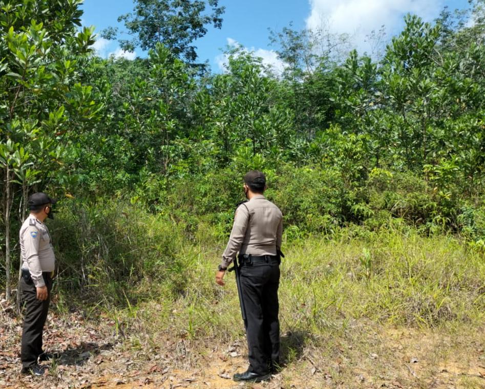 Polsek Pangkalan Lesung Lakukan Patroli ke Lahan yang Rawan Terbakar