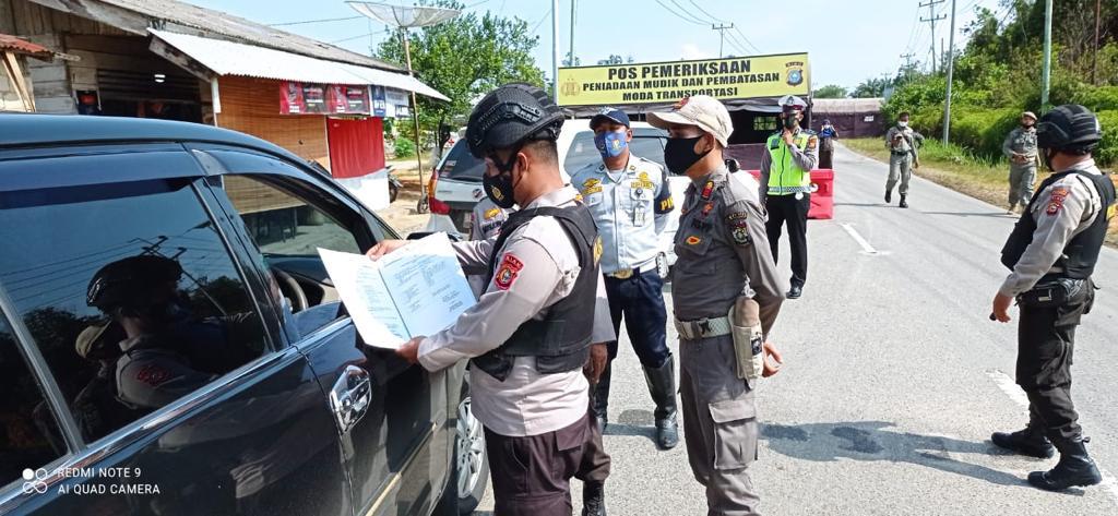 Peniadaan Mudik Lebaran 2021, Polda Riau Dirikan 58 Pos Penyekatan