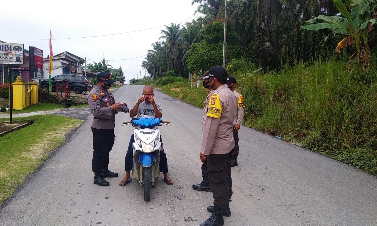 Jelang Tahun Baru, Polsek Kerumutan Gelar Ops Yustisi Cipta Kondisi