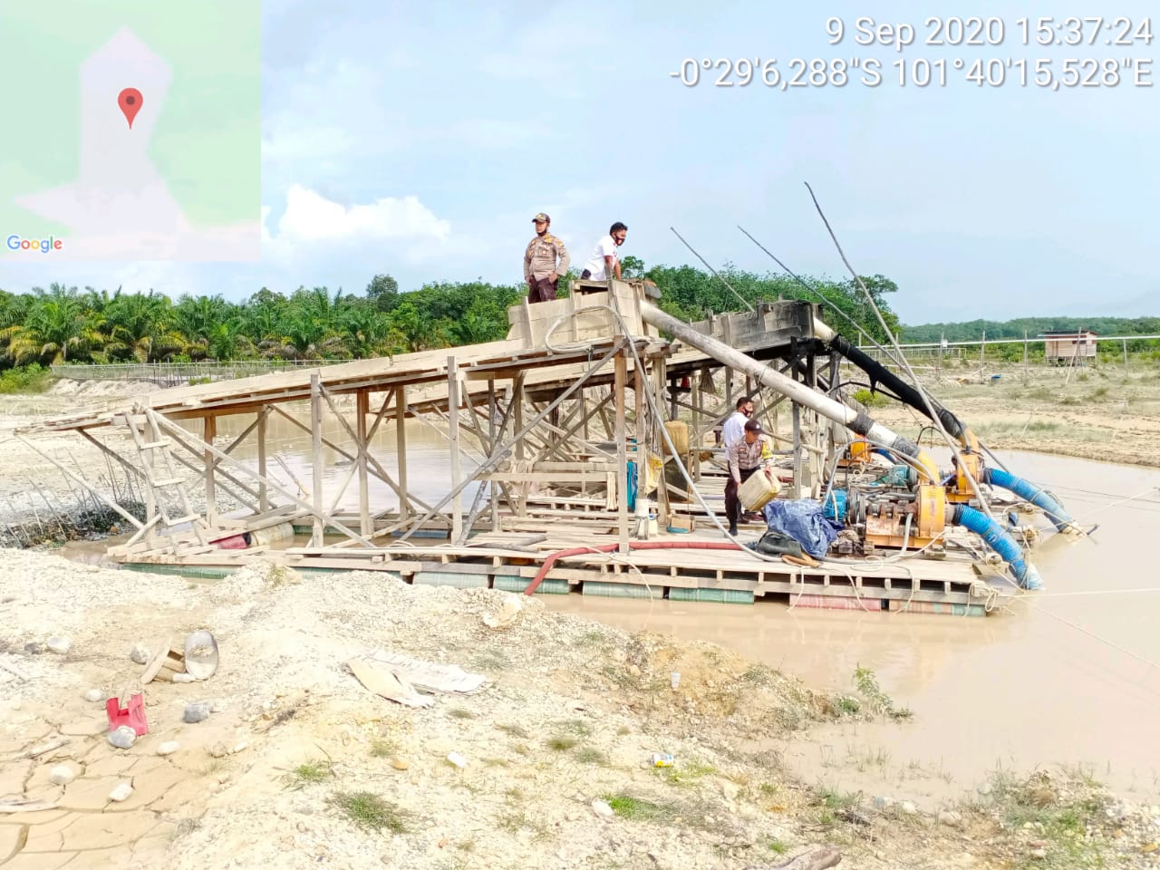 Jajaran Polres Kuansing Tetap Semangat Menghadapi Kondisi Minimnya Kesadaran Hukum Para Pekerja Dompeng Peti Emas