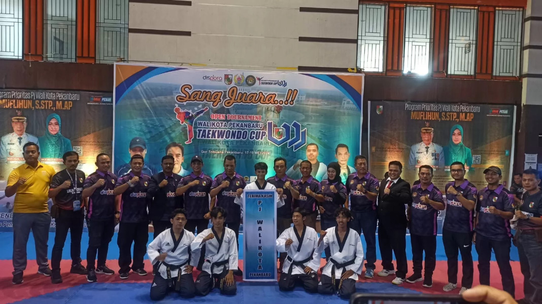 Kadispora Pekanbaru Hadiri Pembukaan Taekwondo Wali Kota Cup VII 2024