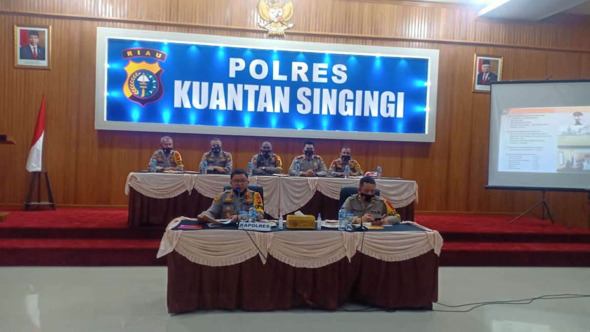 Polres Kuansing Sampaikan Press Conference Tahun 2020