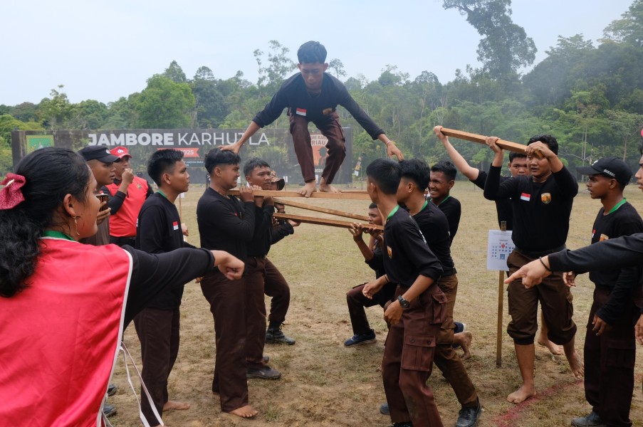 Edukasi Karhutla Sambil Bermain: Jambore Seru Ala SPN Polda Riau Tarik Minat Pemuda