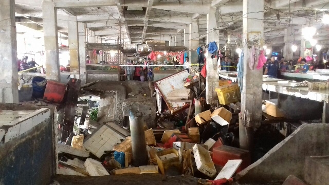 Pasar Terapung di Inhil Ambruk, Tak Ada Korban Jiwa