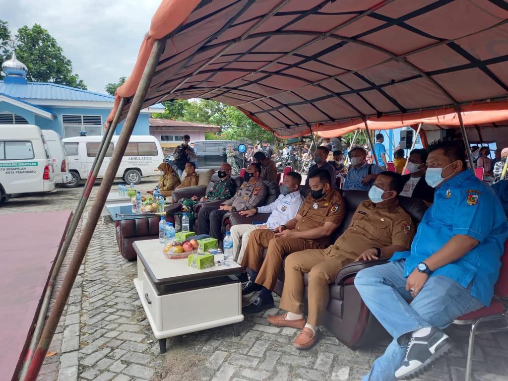 Dihadiri Kapolresta, DPD KNPI Kota Pekanbaru Sukses Gelar Giat 1000 Vaksin