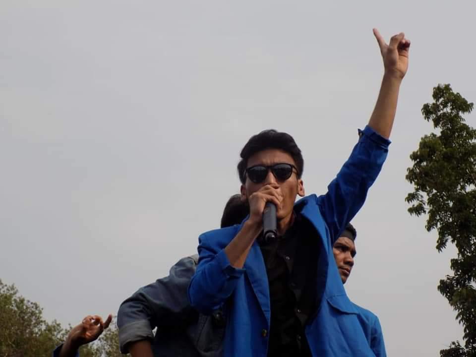 Mahasiswa Gelar Aksi Solidaritas Bebaskan Aktivis Riau
