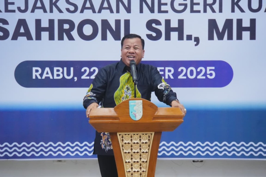 Di Gelaran Pengantar Tugas;  Kajari dan Dandim Terkesan Bertugas di Kuansing