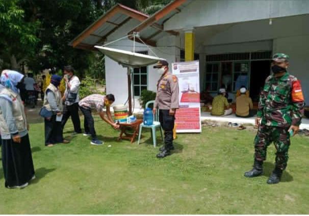 Kapolsek Kerumutan Laksanakan Pengamanan Kampanye Jelang Pilkada Serentak Kabupaten Pelalawan