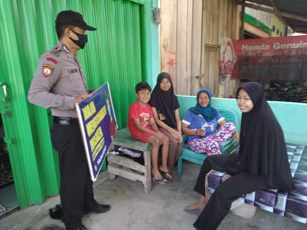 Gelar Operasi Yustisi, Polsek Bunut Imbau Masyarakat Jalankan Prokes