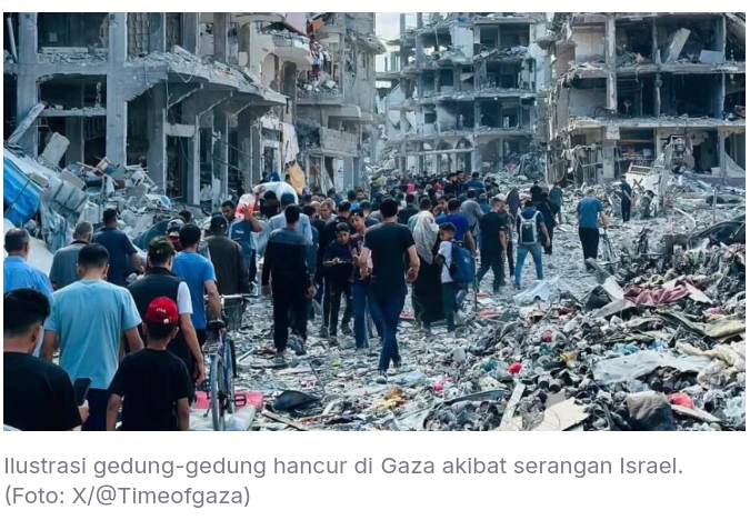 Belasan Warga Sipil Khan Younis Terbunuh Akibat Serangan Udara Israel di Jalur Gaza