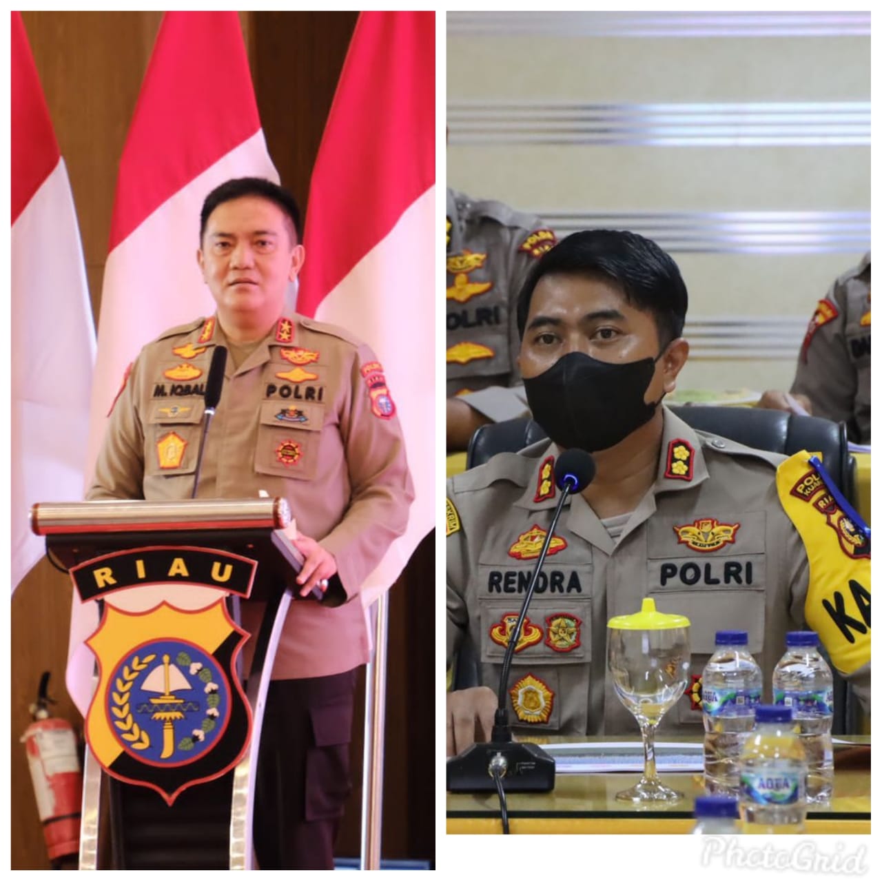 Kapolres Kuansing AKBP Rendra Oktha Dinata, SIK  MSi dan jajarannya Ikuti Rapat Kerja Pimpinan Polda Riau Tahun 2022