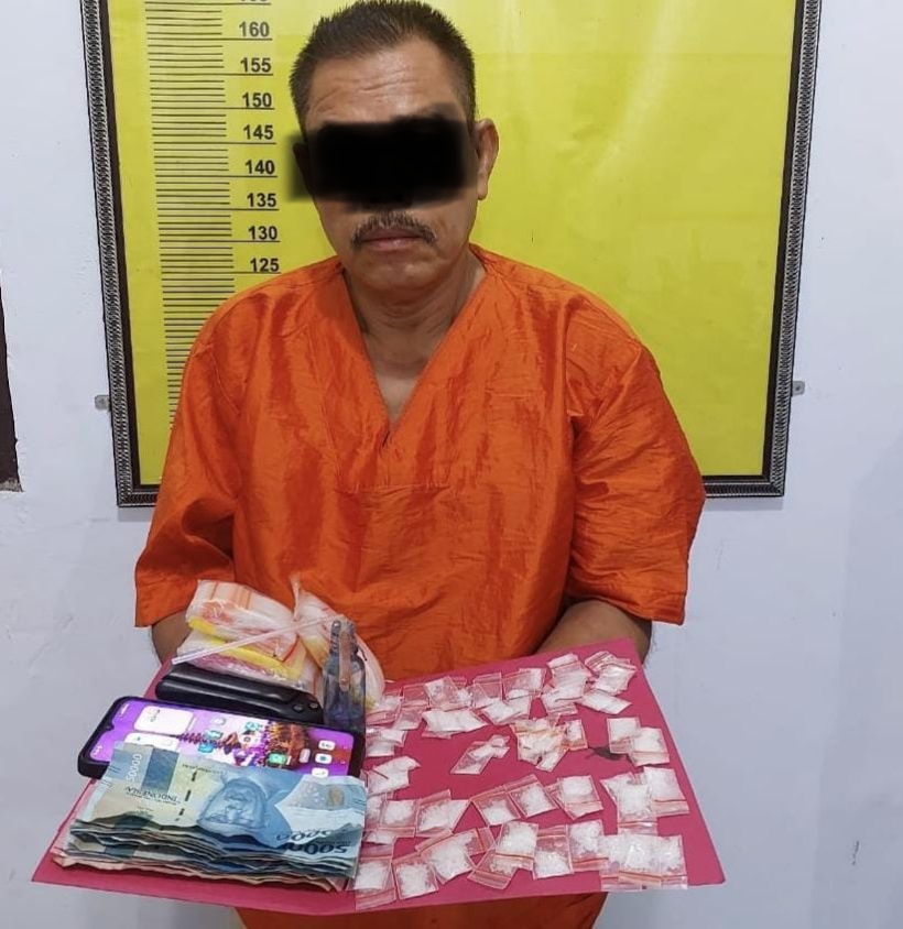 Edarkan Sabu di Inhu, Lansia 60 Tahun Diringkus Polisi
