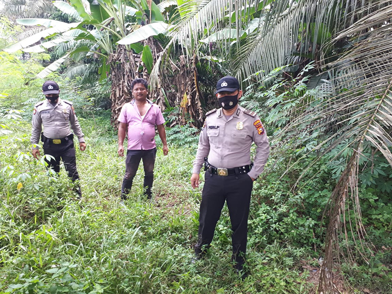 Cegah Karhutla, Polsek Bandar Sei Kijang Lakukan Patroli Hutan