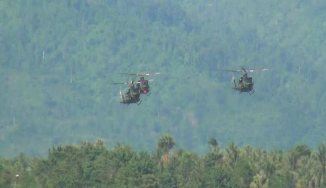 Helikopter TNI AD Dikabarkan Jatuh di Poso