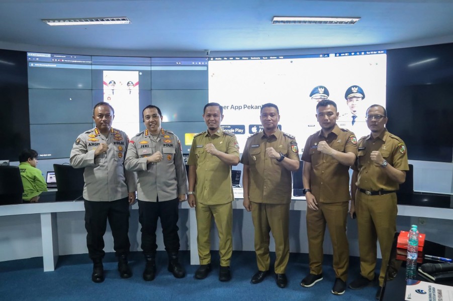 Command Centre Pekanbaru Kembali Beroperasi dengan Video Wall dan CCTV