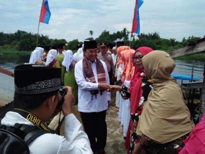 Wardan Hadiri Peringatan Isra' Mi'raj Nabi Muhammad SAW di Desa Pungkat