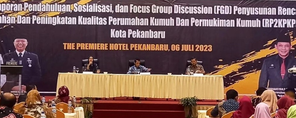 Focus Group Discussion (FGD) Dinas Perkim Pekanbaru Susun Mitigasi RP2KPKPK