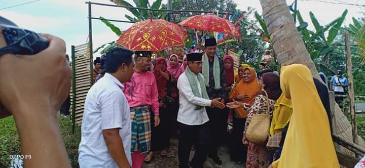 Bupati Kuansing H Mursini Hadiri Doa Padang Kenegerian Koto Rajo Kecamatan Kuantan Hilir Seberang.