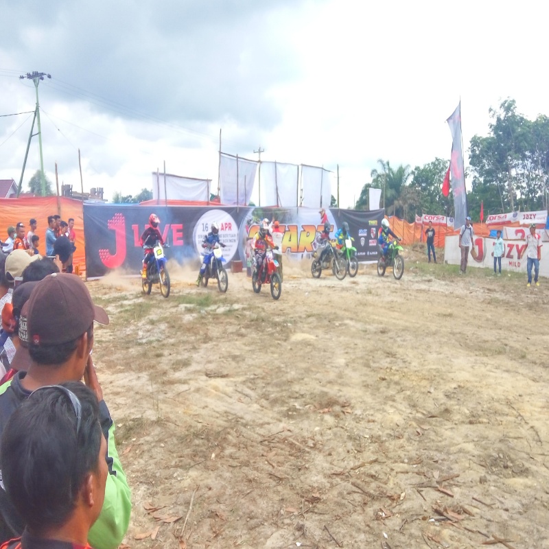 Motocross Piala MPC PP Bengkalis Berlangsung Meriah di Kecamatan Talang Muandau