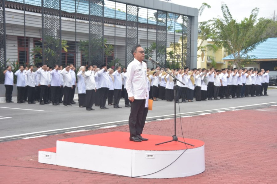Sekda Bengkalis Pimpin Apel Perdana Pasca Idul Fitri 1446 H/2025 M