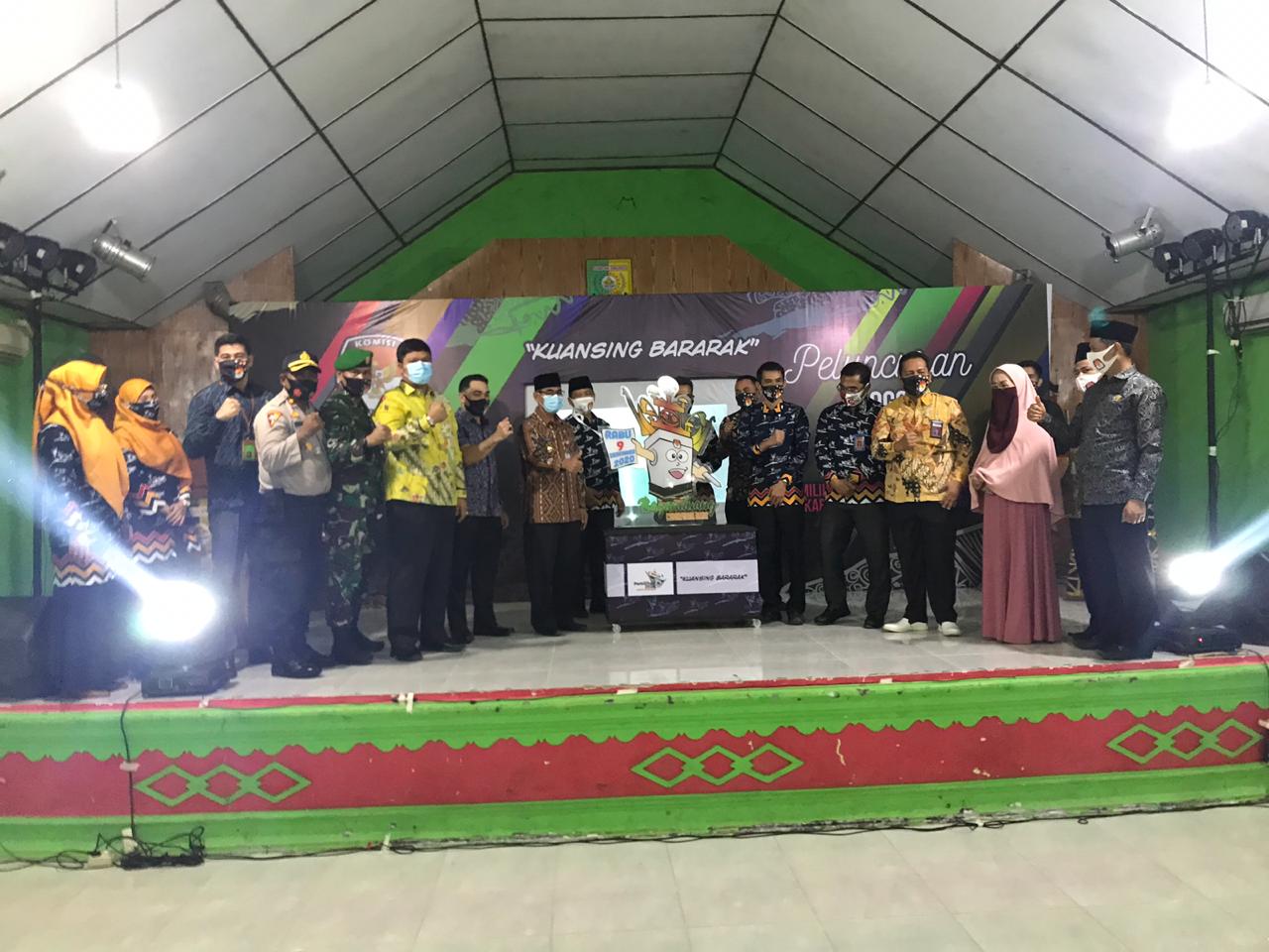 H. Mursini Hadiri Launching Peluncuran Maskot, Logo Dan Jingle Pilkada Kuansing 2020