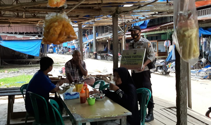 Kapolsek Ukui: Jangan Saat Ada Petugas Saja Baru Terapkan Protokol Kesehatan