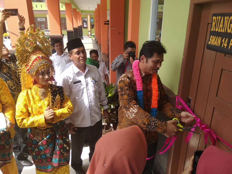 SMA 14 Pekanbaru Menjadi Pilot Projek Sekolah Siaga Penduduk di Riau