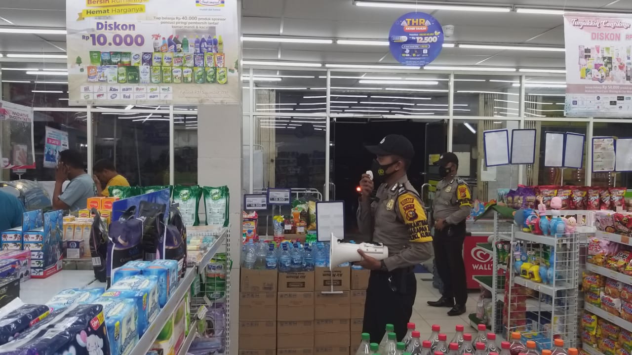 Penegakan Prokes Terus Dilakukan Polsek Pangkalan Kuras Melalui Operasi Yustisi