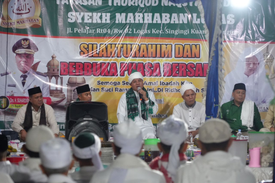 Hadiri Penutupan Suluk Tarekat Naqsabandiyah  Suhardiman Instruksikan Bangun Rumah Tahfiz Di Logas