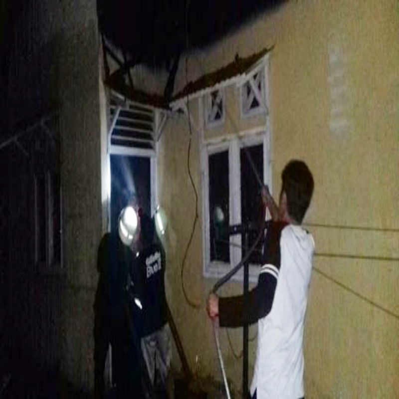 Rumah Warga Jalan Babussalam Kecamatan Mandau dilalap si Jago Merah