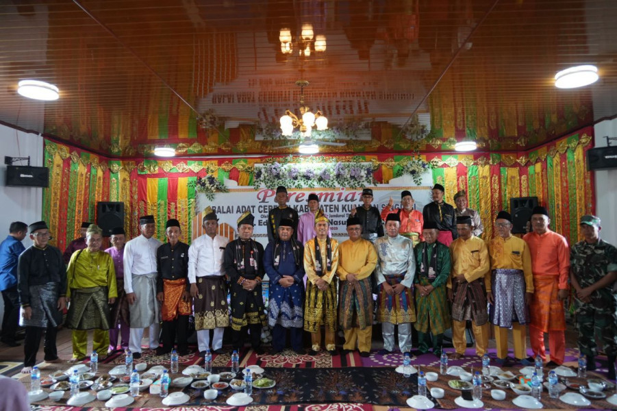 Danramil 06/Cerenti Kodim 0302/Inhu Hadiri Peresmian Rumah Adat Melayu Kecamatan Cerenti Kabupaten Kuantan Singingi