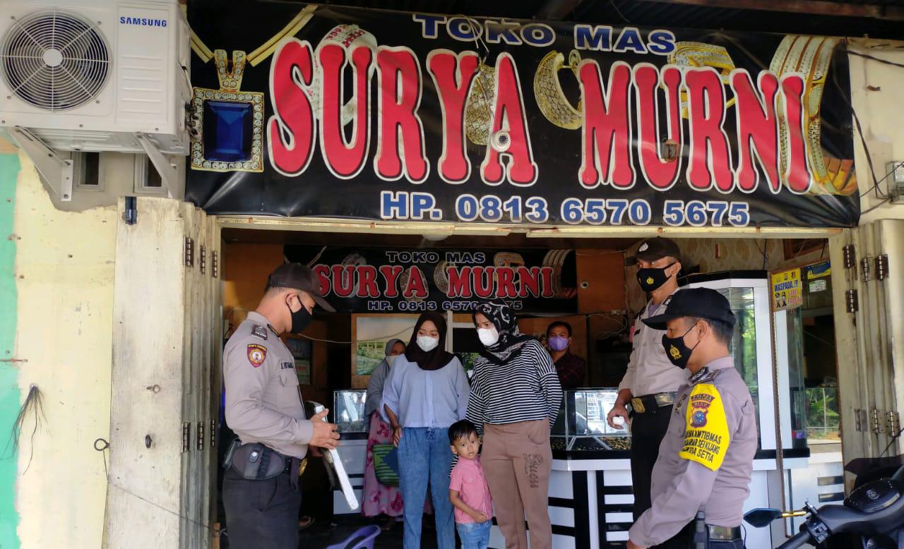 Operasi Yustisi, Polisi Imbau Masyarakat Kecamatan Bandar Sei Kijang Terapkan Prokes