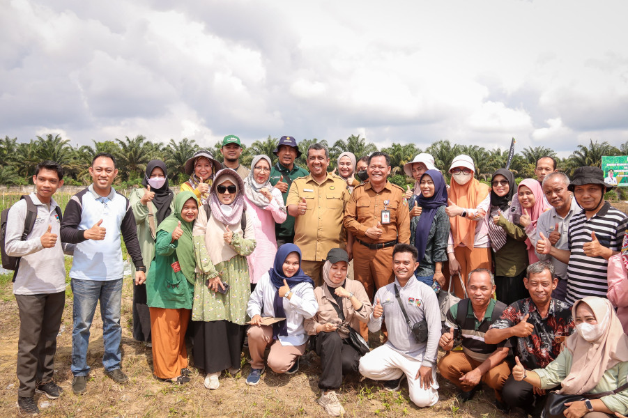 Dukung Swasembada Pangan, Pj Wali Kota Pekanbaru Tanam Jagung di Lahan 2 Hektare