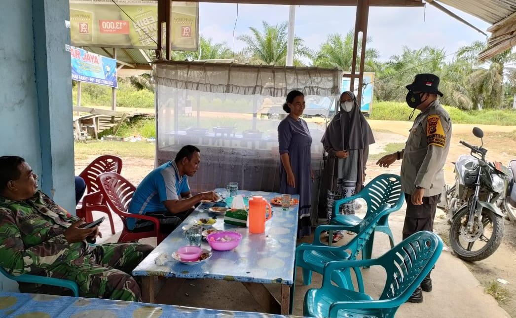 Disiplin Prokes, Polsek Teluk Meranti Kembali Imbau Warganya Agar Patuh