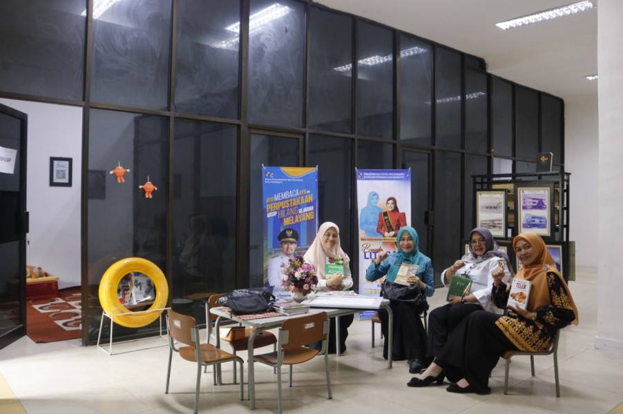 Layanan Literasi Dispusip Pekanbaru Diperkenalkan dalam Monev PKK
