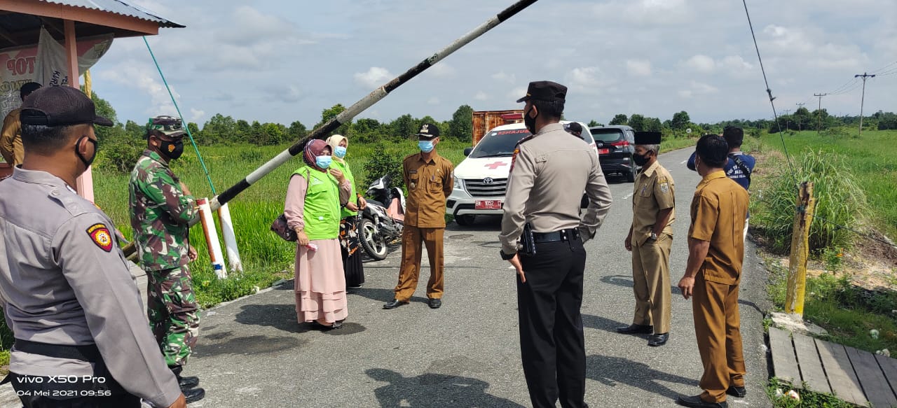 Polsubsektor Pelalawan Lakukan Operasi Yustisi Prokes