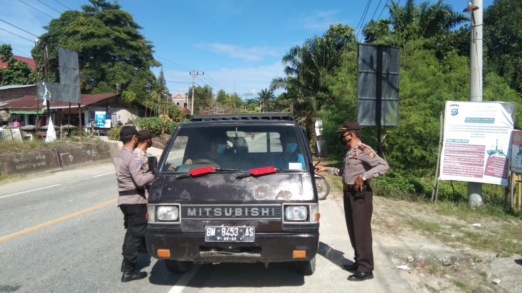 Giat Pos Pantau, Kapolsek Bandar Sei Kijang Turun Langsung Lakukan Operasi Yustisi
