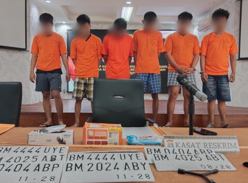 Polresta Pekanbaru Bongkar Sindikat Curanmor, Enam Pelaku Ditangkap