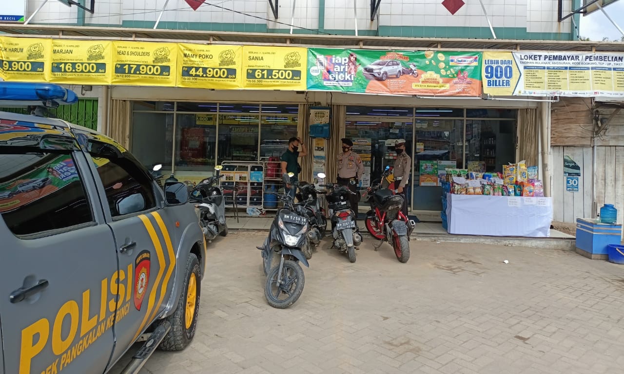 Antisipasi C3, Personel Polsek Pangkalan Kerinci Sisir Tempat Rawan