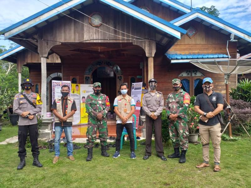 Personel Polsek Teluk Meranti Laksanakan Pengecekan dan Pengamanan Lokasi Kampanye di Kelurahan Teluk Meranti