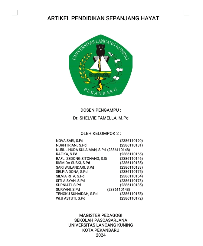 Pendidikan Sepanjang Hayat 