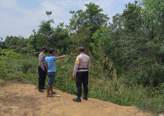 Patroli Karhutla, Polsek Pangkalan Lesung Telusuri Wilayah Rawan
