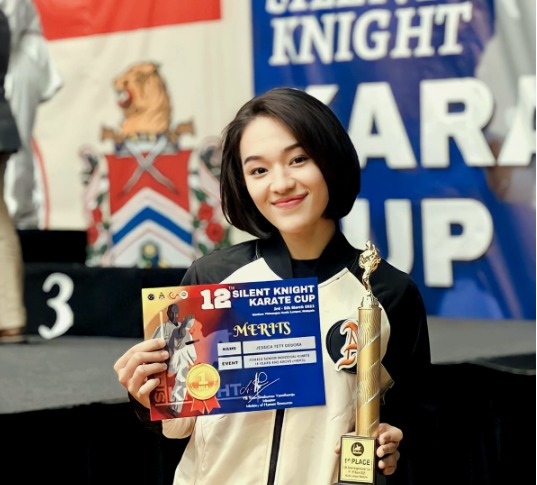 Mengenal Bripda Jessica Tety Debora, Bintang Karate Internasional dari Polda Riau