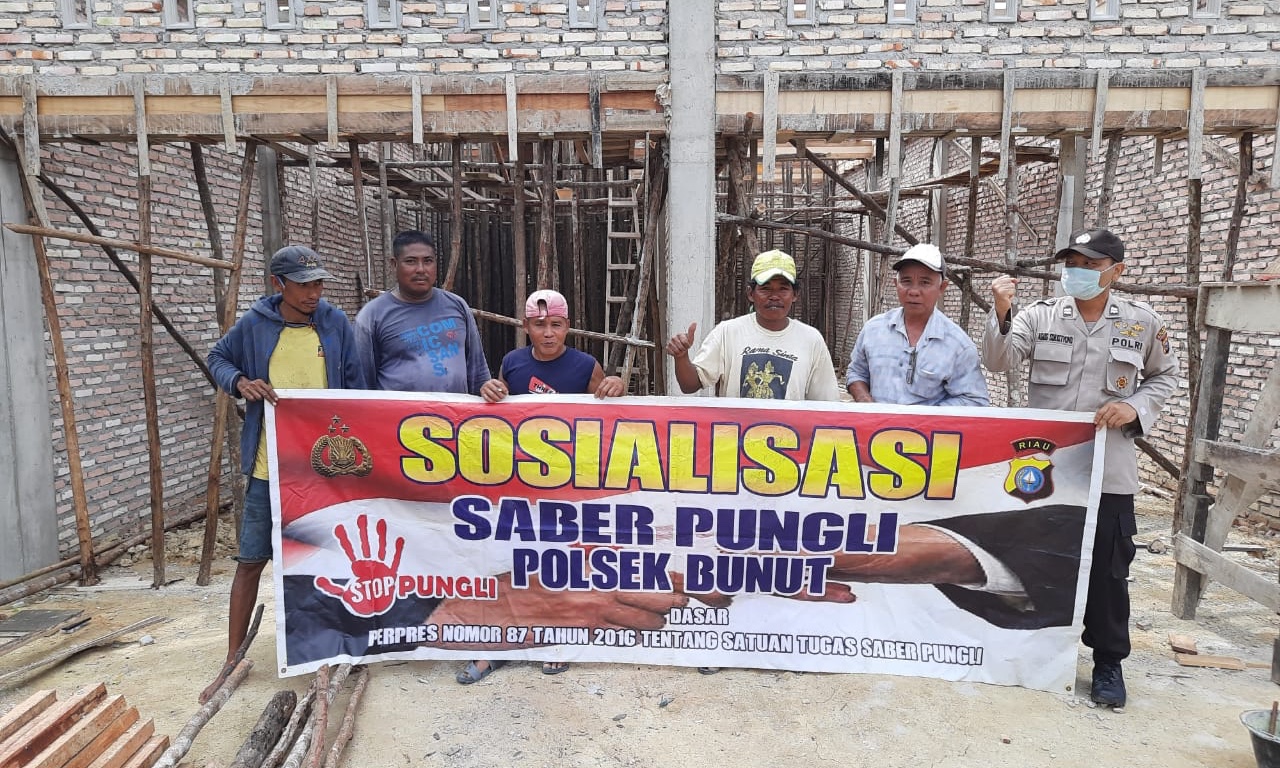 Polsek Bunut Sosialisasikan Perpres Terkait Saber Pungli