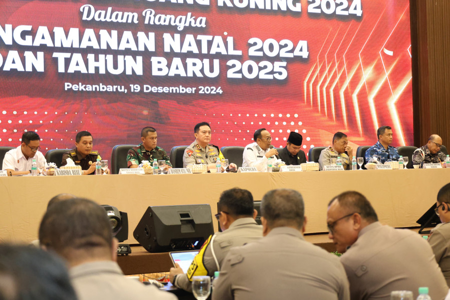 Polda Riau Matangkan Pengamanan Natal dan Tahun Baru 2025 melalui Operasi Lilin Lancang Kuning